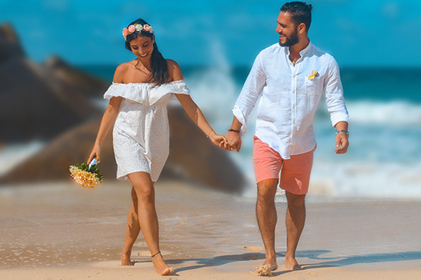 Wedding UAE cabin crew in Seychelles Wedding UAE cabin crew in Seychelles